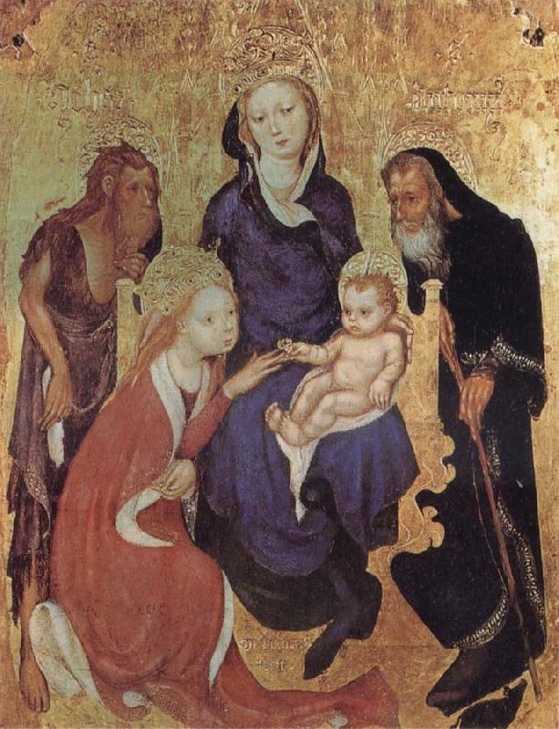 ALTICHIERO da Zevio The Mystic Marriage of St Catherine oil painting image